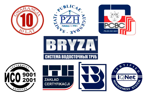Сертификаты соответсвия Польским и международным нормам и стандартам:
